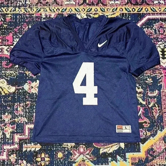 Nike #4 Penn State PSU Nittany Lions Navy NFL Jersey (Women's Large) - Picture 1 of 2